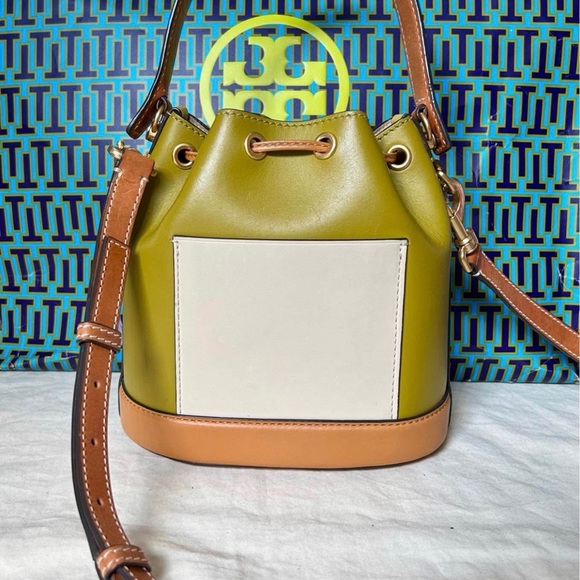 Tory Burch T Leather Bucket Bag - Limited Edition - Picture 8 of 10